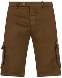 Kiton - Logo-Patch Knee-Length Shorts - Lyst