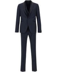 Tagliatore - Single-Breasted Three-Piece Suit - Lyst