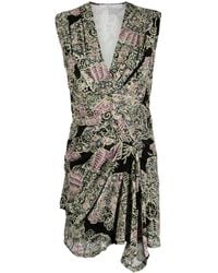 IRO - Vestido corto con motivo de cachemira - Lyst