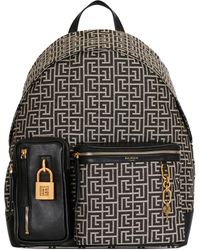 Balmain - Pulse モノグラム バックパック - Lyst