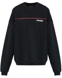 DSquared² - Tape Relax Fit Crewneck Sweatshirt - Lyst