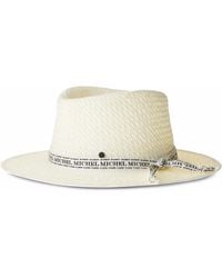Maison Michel - André Woven Logo-Trim Hat - Lyst