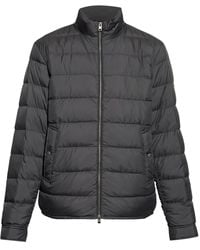 Woolrich - Quilted Coat With High Collar And Zipper Closure - Lyst