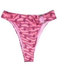 Chrome Hearts - Monogram-Print Ring-Detail Bikini Bottoms - Lyst