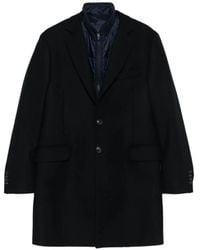 Fay - Layered Single-Breasted Coat - Lyst