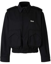 Rhude - Logo-Embroidered Wool Jacket - Lyst