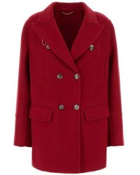 Ermanno Scervino - Double-Breasted Wool Coat - Lyst