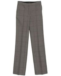 Mugler - Houndstooth-Pattern Tailored Trousers - Lyst