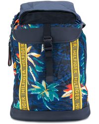 Tommy Hilfiger Rucksack mit Print - Blau