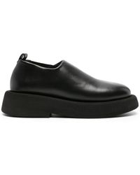 Marsèll - Round-toe Leather Platform Loafers - Lyst