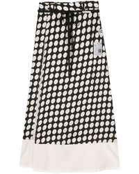 Maison Mihara Yasuhiro - Polka-dot Maxi Skirt - Lyst