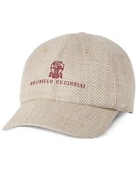 Brunello Cucinelli - Casquette À Logo Brodé - Lyst