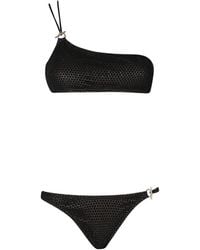 Pin-Up Stars - Crochet-Knit One-Shoulder Bikini - Lyst