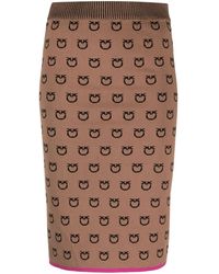 Pinko - Gonna Aderente Con Stampa - Lyst