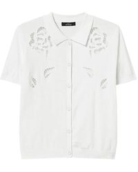 Twinset - Broderie-Anglaise Short-Sleeve Shirt - Lyst