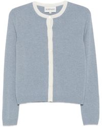 Bompard - Contrasting-Trim Button-Sleeve Cardigan - Lyst