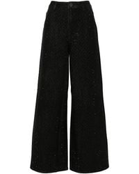 Self-Portrait - Wide Jeans - Lyst