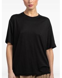 Another Tomorrow - Crew-Neck Short-Sleeved T-Shirt - Lyst