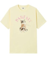 B+ AB - Graphic-Print Cotton T-Shirt - Lyst