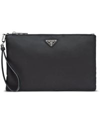 Prada - Bolso De Mano Re-Nylon Con Logo Triangular - Lyst
