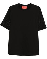 Vision Of Super - Flame-Embroidered T-Shirt - Lyst