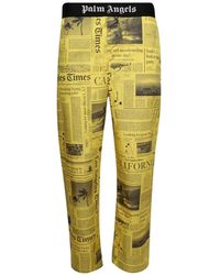 Palm Angels - X La Times Newspaper-Print Trousers - Lyst