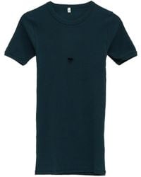 Baserange - T-Shirt Côtelé À Découpes Cœur - Lyst