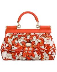 Dolce & Gabbana - Mini Sicily Handbag With Bezels - Lyst