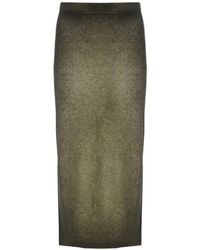 Avant Toi - Fine-Knit Gradient-Effect Straight Skirt - Lyst