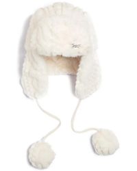Juicy Couture - Faux-Fur Pom-Pom Trapper Hat - Lyst