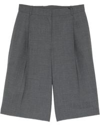 Juun.J - Pleated Tailored Shorts - Lyst