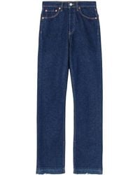 RE/DONE - High-Rise Skinny Boot Jeans - Lyst