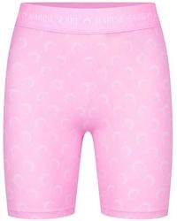 Marine Serre - Moon-Print Shorts - Lyst
