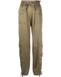 Ganni - Tapered Cargo Trousers - Lyst