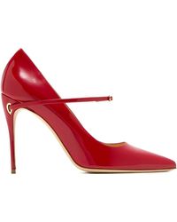 Jennifer Chamandi - Lorenzo Adjustable-Strap Heeled Pumps - Lyst