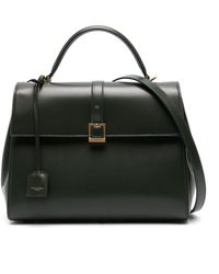 Saint Laurent - Medium Fermoir Leather Shoulder Bag - Lyst
