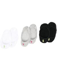 Polo Ralph Lauren - Lot De Trois Paires De Chaussettes À Logo Brodé - Lyst