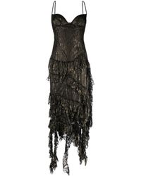 Del Core - Lace-detail Bustier Dress - Lyst