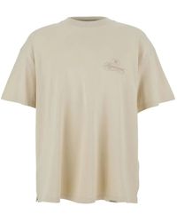 Represent - Crewneck T-Shirt With Logo Lettering On The Front And Maxi Logo Print On The Rear - Lyst