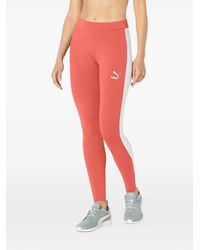 PUMA - Legging Met Logostreep - Lyst