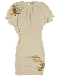 Isabel Marant - Sakia Embroidered Crepe Mini Dress - Lyst