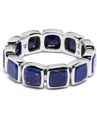 Tom Wood - Sterling Silver Cushion Lapis Ring - Lyst
