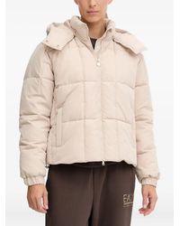EA7 - Hooded Quilted Jacket - Lyst
