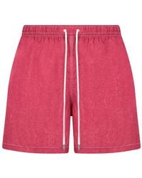 Fedeli - Drawstring-Waist Beach Shorts - Lyst