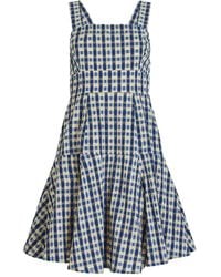 Rosie Assoulin - Seersucker Checked Skater Dress - Lyst