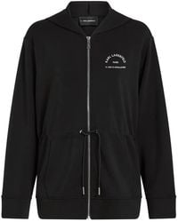 KARL LAGERFELD - Rue St-Guillaume Zip-Up Hoodie - Lyst