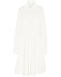 Blugirl Blumarine - Roll-Neck Midi Dress - Lyst