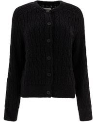 Loulou - Sean Textured Button Cardigan - Lyst