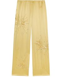BERNADETTE - Louis Sequin-Embellished Trousers - Lyst