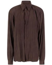 MARSĒM - Crinkled-Effect Shirt - Lyst